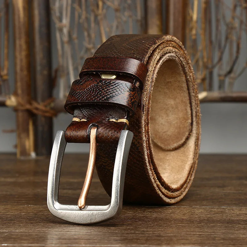 Colton Snake Leather Belt