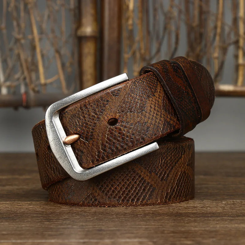 Colton Snake Leather Belt