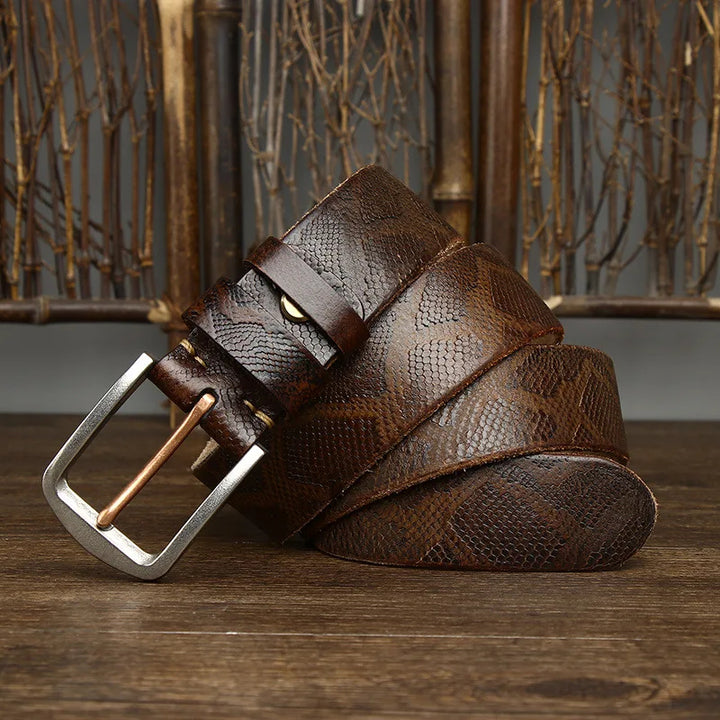 Colton Snake Leather Belt
