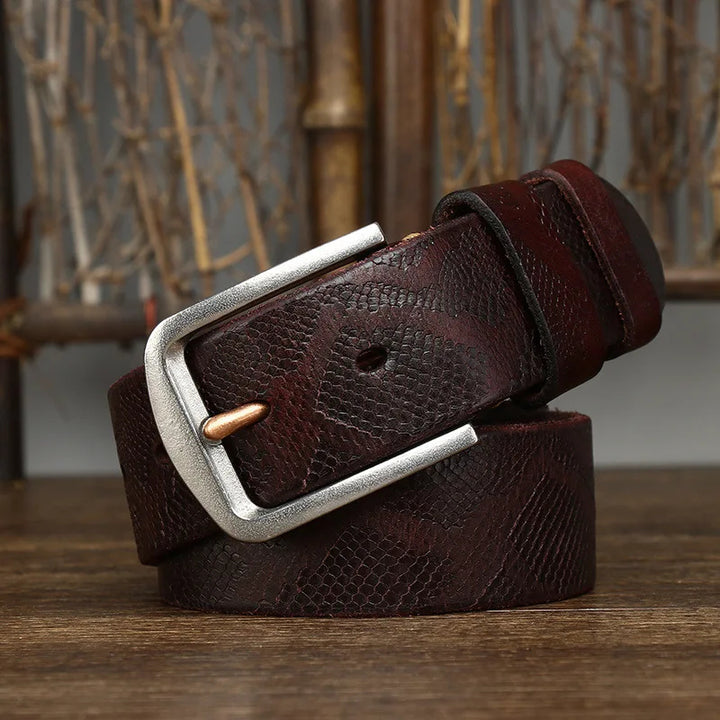Colton Snake Leather Belt
