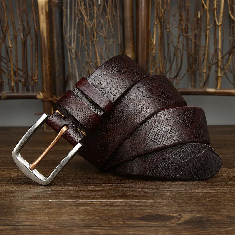 Colton Snake Leather Belt