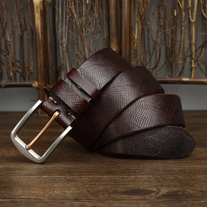 Colton Snake Leather Belt