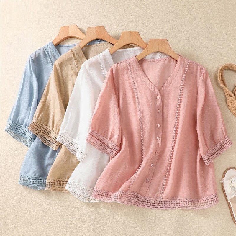 Coastal Linen Blouse