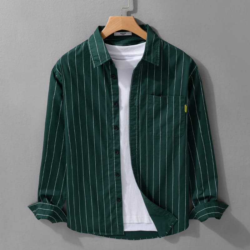 Jackson & Blake  Men's Striped Long-Sleeve Shirt