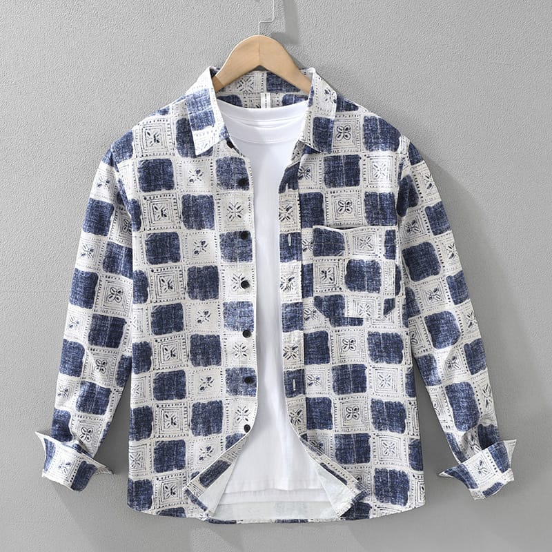 Jackson &amp; Blake  Plaid Print Long-Sleeve Shirt Men&