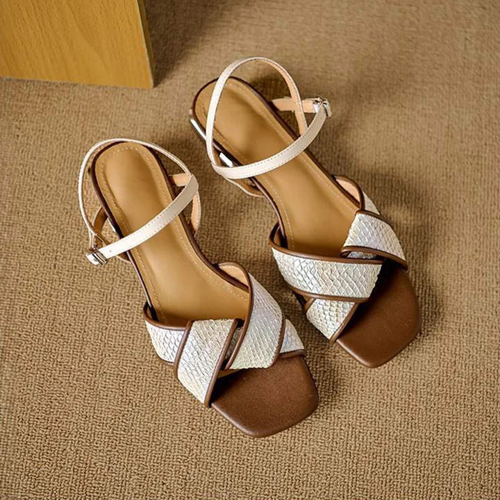 Vionne Textured Strap Sandals