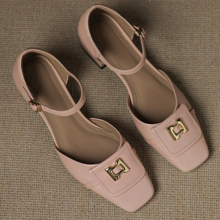 Arden Leather Block Heels