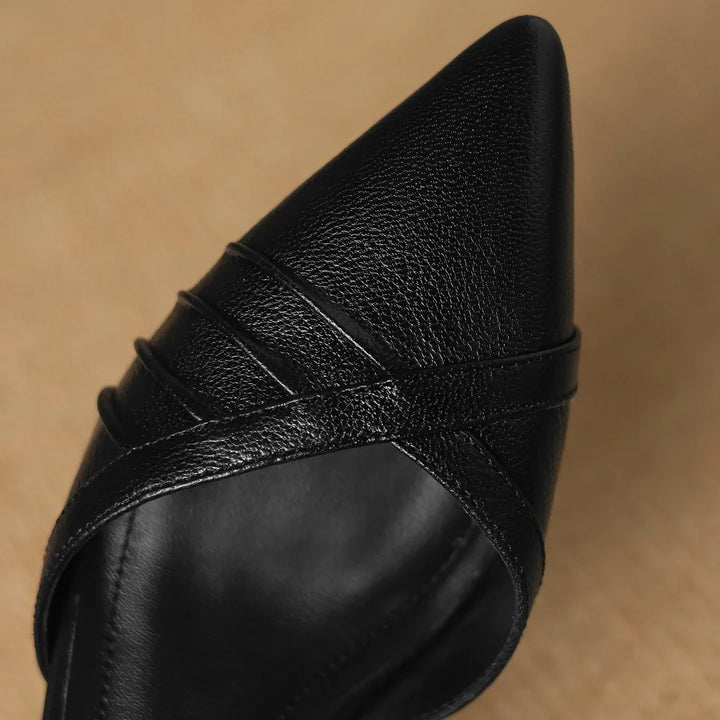Selene Leather Point Heels