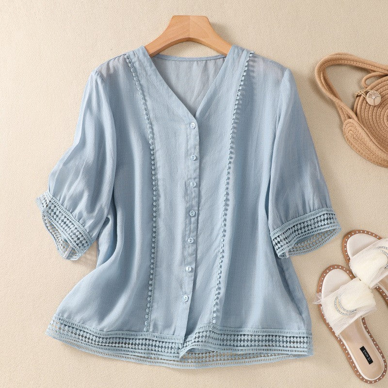 Coastal Linen Blouse