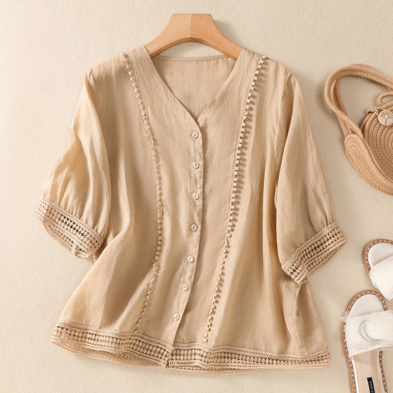 Coastal Linen Blouse