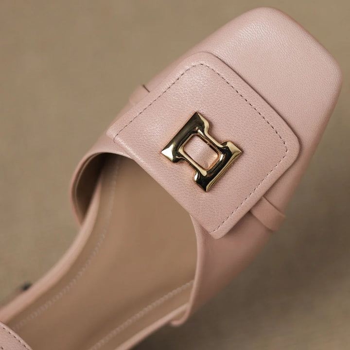 Arden Leather Block Heels